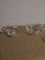 2 Pickwick theeglazen - wijd model met logo, Huis en Inrichting, Keuken | Servies, Glas of Glazen, Ophalen of Verzenden, Effen