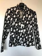 ML collections colbert jasje maat 40 zwart wit print, Kleding | Dames, Verzenden, Zo goed als nieuw, Maat 38/40 (M), Zwart