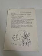 Vintage getypte spreekbeurt met tekeningen Sinterklaas Sint, Ophalen, Gebruikt