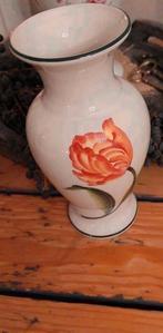 VAAS DELFTS FLEUR HANDGEMAAKT  TULP, Gebruikt, Overige kleuren, Aardewerk of Porselein, Ophalen of Verzenden