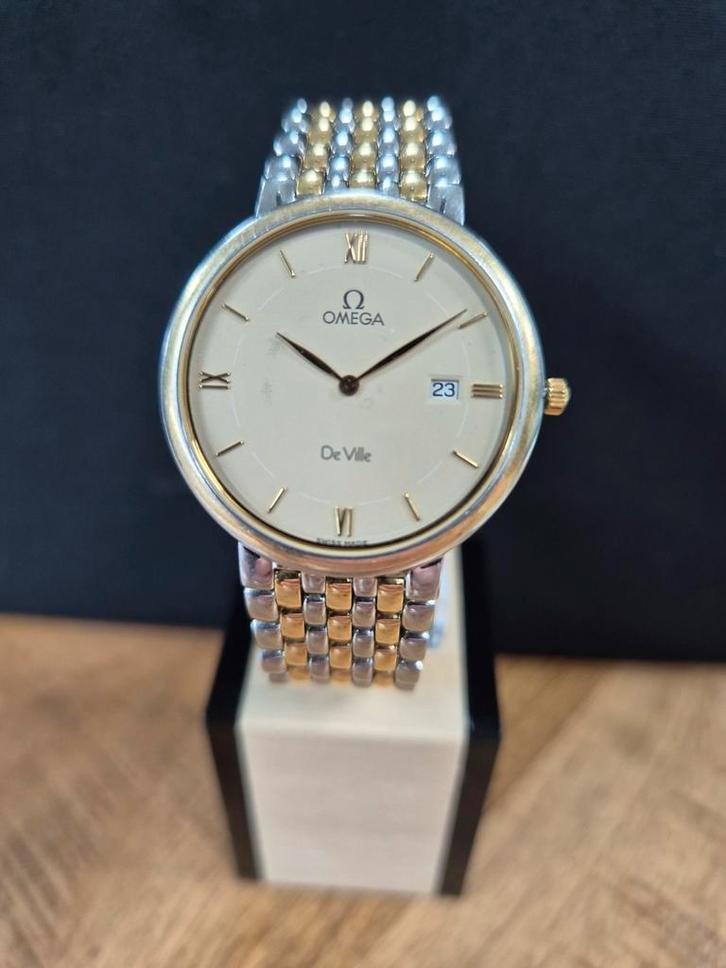 Omega DeVille polshorloge, Sieraden, Tassen en Uiterlijk, Horloges | Dames, Gebruikt, Overige merken, Goud, Staal, Ophalen of Verzenden