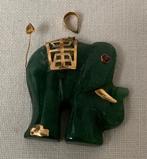 Kettinghanger olifant 585, Sieraden, Tassen en Uiterlijk, Antieke sieraden, Goud, Hanger, Verzenden