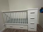 Baby Crib with drawers and moni wardrobe + mattress, Ophalen, Zo goed als nieuw, Wieg
