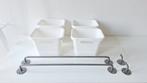 Ikea opberg stang en bakjes, Ophalen of Verzenden, Zo goed als nieuw, Rond, Overige materialen
