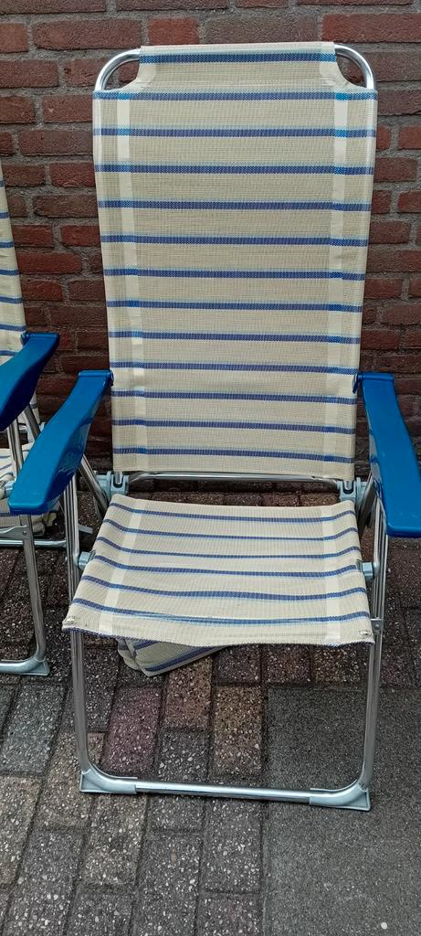 3 Campingstoelen - Inklapbaar, Caravans en Kamperen, Kampeermeubelen, Gebruikt, Campingstoel, Ophalen
