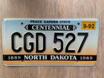 Kentekenplaat North Dakota - Centennial, Ophalen of Verzenden, Zo goed als nieuw