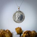 Nieuwe Zilveren Ketting met Canada 50 Cent Munt, Met hanger, Nieuw, Ophalen of Verzenden, Zilver