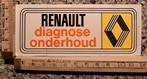 Vintage sticker Renault Diagnose Onderhoud autosticker, Ophalen of Verzenden, Zo goed als nieuw