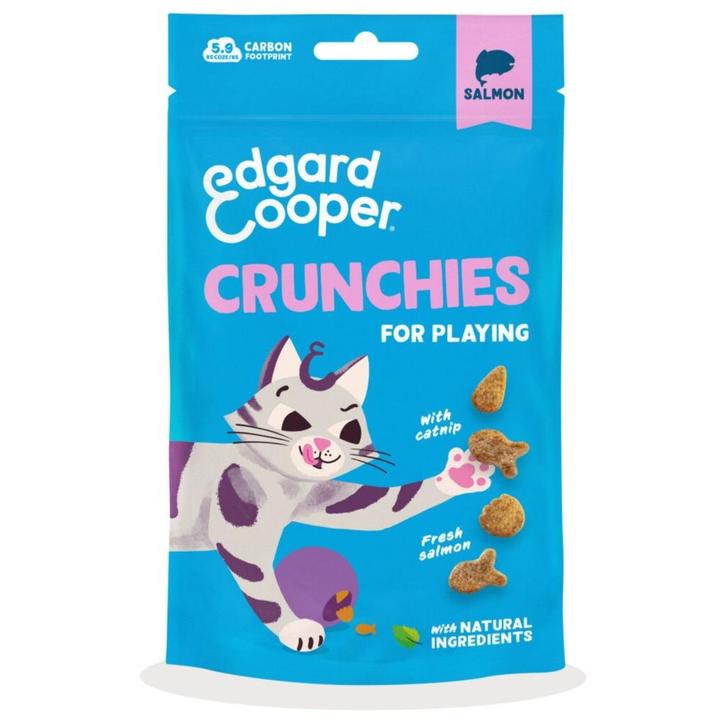 Edgard Cooper kattensnacks Crunchies zalm - 8 zakjes € 17,5, Dieren en Toebehoren, Dierenvoeding, Kat, Ophalen of Verzenden