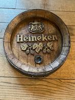 HEINEKEN schild biervat deksel 70's, Ophalen of Verzenden, Gebruikt, Reclamebord, Plaat of Schild, Heineken