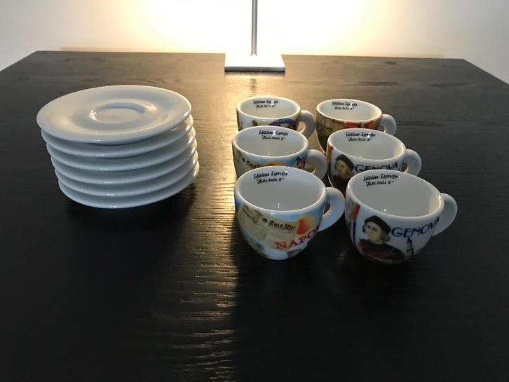 ANCAP Epressokopjes - Bella Italia 2 - set van 6, Huis en Inrichting, Keuken | Servies, Nieuw, Kop(pen) en/of Schotel(s), Overige stijlen