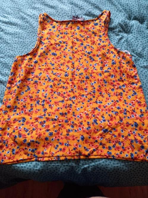 jasje met bloementop warme tinten nieuw 44, Kleding | Dames, Grote Maten, Nieuw, Jasje of Colbert, Oranje, Ophalen of Verzenden