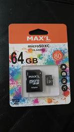 Micro sd kaart 64 GB, SD, Nieuw, Ophalen of Verzenden, 64 GB