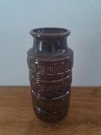 Vintage donkerbruine West-Germany Scheurich vaas 268-23 jare, Antiek en Kunst, Antiek | Vazen, Ophalen of Verzenden
