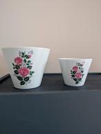 ADCO bloempotten met rozen, Tuin en Terras, Bloempotten, Rond, Ophalen of Verzenden, Zo goed als nieuw, Aardewerk