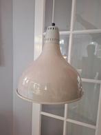 Grijze metalen hanglamp eetkamer., Huis en Inrichting, Lampen | Hanglampen, Gebruikt, Ophalen of Verzenden, Metaal, Minder dan 50 cm
