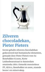 Zilveren chocoladekan Pieter Pieters, Antiek en Kunst, Ophalen of Verzenden, Zilver