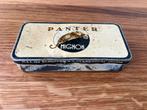 Antiek Panter sigarenblik H&J van Schuppen N.V. Veenendaal, Ophalen of Verzenden, Gebruikt, Tabaksdoos of Verpakking