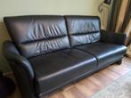 Longlife zwart leren 2,5 zits bank., Huis en Inrichting, Ophalen, Gebruikt, 150 tot 200 cm, Tweepersoons