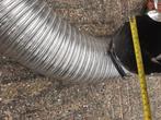 R.V.S. Flexibele  schoorsteen pijp, Ophalen, Minder dan 20 mm, Zo goed als nieuw, Rvs