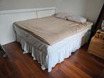 Tweepersoons boxspring bed 180x200, Ophalen, Gebruikt, Wit, Tweepersoons