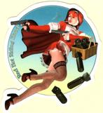 Pin Up Girl Roodkapje sticker #169, Ophalen of Verzenden, Nieuw, Bedrijf of Vereniging