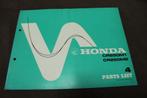 Honda CR250 M1 M2 Elsinore 1977 motorcycle parts list, Ophalen of Verzenden, Honda