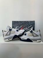 Jordan 4 Retro Midnight Navy, Ophalen of Verzenden, Gedragen, Wit, Sneakers of Gympen