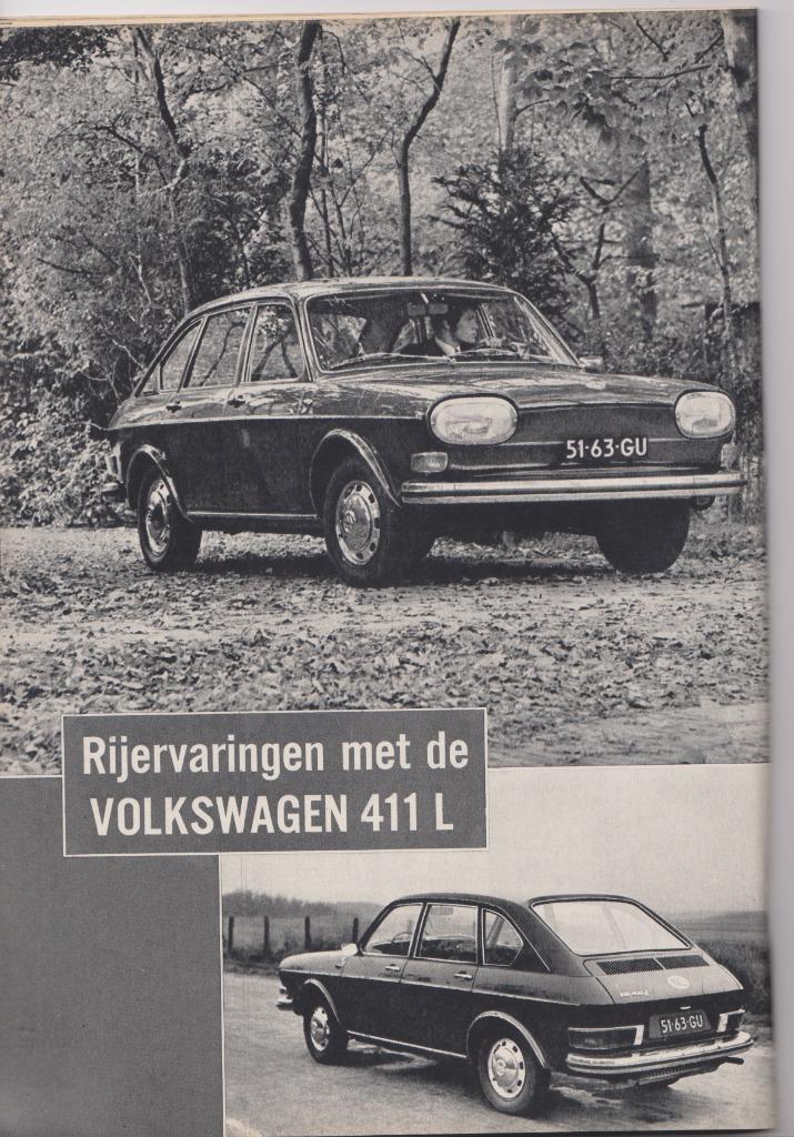 Volkswagen typ 4 ( VW 411 - 412 ) testen in Autokampioen, Boeken, Auto's | Folders en Tijdschriften, Gelezen, Volkswagen, Ophalen of Verzenden