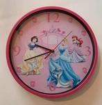 Lief roze Disney klok sneeuwwitje Assepoester Ariel, Klok, Ophalen of Verzenden, Zo goed als nieuw
