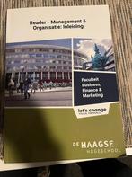 Reader Management en organisatie inleiding Haagse Hogeschool, Boeken, Zo goed als nieuw, HBO, Verzenden