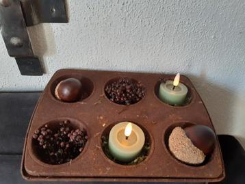 Stoere sleetse bakvorm landelijk ,roest decoratie beschikbaar voor biedingen