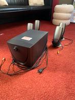 Subwoofer + vier kleine speakers, Audio, Tv en Foto, Luidsprekers, Gebruikt, Subwoofer, Minder dan 60 watt, Ophalen