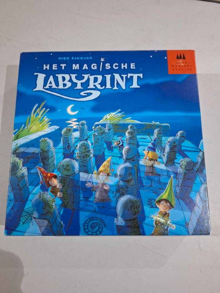 Het Magische Labyrint Bordspel, Hobby en Vrije tijd, Gezelschapsspellen | Bordspellen, Zo goed als nieuw, Drie of vier spelers