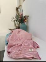 Roze deken 3 suks XL formaat 220 x 170 cm geweven katoen bio, Huis en Inrichting, Ophalen of Verzenden, Deken of Dekbed, Roze