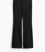 Flared legging/broek, Kleding | Dames, Broeken en Pantalons, Maat 38/40 (M), H&M, Zwart, Ophalen of Verzenden