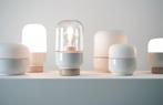 Ifö Electric Ohm Design Tafellamp Porselein Wit, Glas, Gebruikt, Ophalen of Verzenden