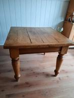 Antieke Grenen Eettafel - Geloogd, Huis en Inrichting, Tafels | Eettafels, Ophalen, Gebruikt, 50 tot 100 cm, Grenenhout