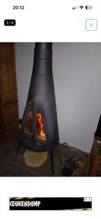 Mooie gietijzeren houtkachel, Ophalen, Gebruikt, Houtkachel, Vrijstaand