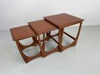 Vintage set bijzettafels van G-Plan., 45 tot 60 cm, Minder dan 55 cm, Verzenden, Rond