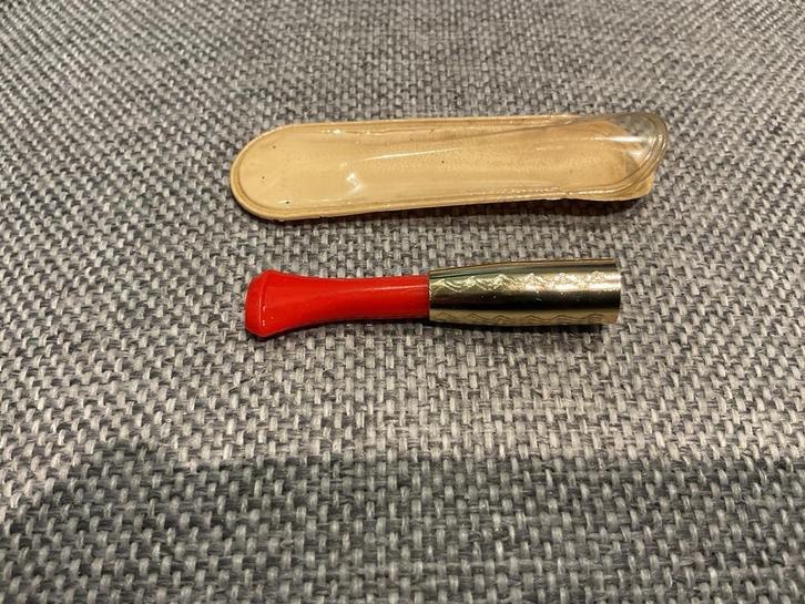 Vintage Sigarettenpijpje met Etui, Antiek en Kunst, Curiosa en Brocante, Ophalen of Verzenden