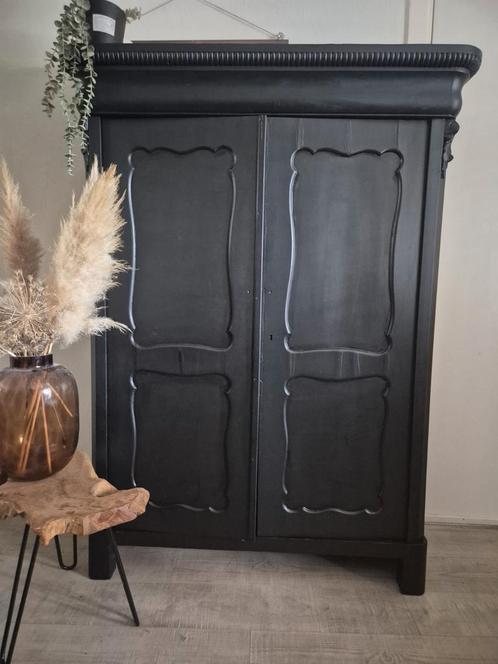 Brocante biedermeier kast, Huis en Inrichting, Kasten | Overige, Ophalen