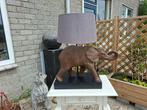 schitterende gave mooie grote vintage tafellamp van olifant, Ophalen of Verzenden, Gebruikt, Metaal, 75 cm of meer