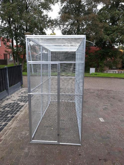 Ruime aluminium voliere met aragaas, Dieren en Toebehoren, Vogels | Hokken en Kooien, Nieuw, Volière, Aluminium, Ophalen