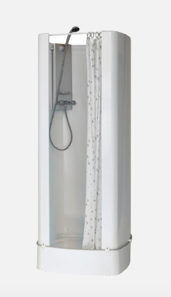 Nooddouche met afvoerpomp en 80L boiler, Huis en Inrichting, Badkamer | Complete badkamers, Zo goed als nieuw, Ophalen