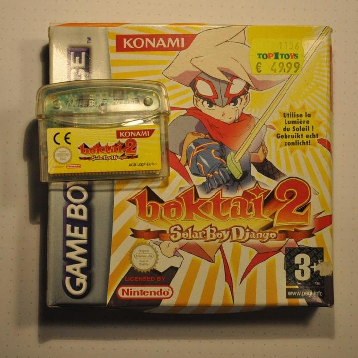 Boktai 2 – Solar Boy Django GBA, Spelcomputers en Games, Games | Nintendo Game Boy, Gebruikt, Avontuur en Actie, 1 speler, Vanaf 3 jaar