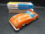 Blikken brandweerwagen frictiemotor met geluid Firechief, Ophalen of Verzenden
