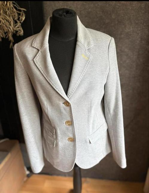 Frapp mooie grijze blazer mt 40 ZGAN, Kleding | Dames, Jasjes, Kostuums en Pakken, Zo goed als nieuw, Maat 38/40 (M), Grijs, Ophalen of Verzenden