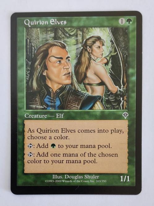 Quirion Elves Invasion MTG Near Mint, Hobby en Vrije tijd, Verzamelkaartspellen | Magic the Gathering, Zo goed als nieuw, Losse kaart