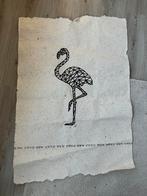 poster flamingo van olifantenpoep, Ophalen of Verzenden